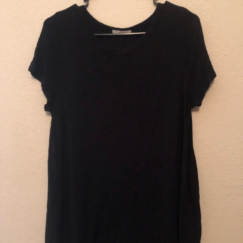 Basic black T-shirt dress